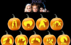 Hocus Pocus Pumpkin Carving Patterns Printable PDF Etsy