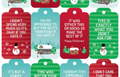 Honest Christmas Gift Tags Funny Christmas Tags