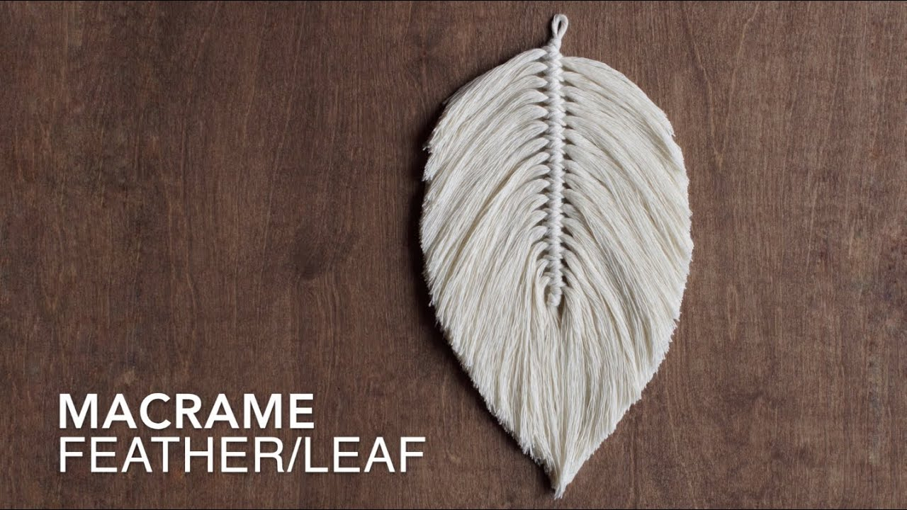 How To Make A Large Macrame Feather