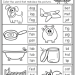 Kindergarten CVC Worksheet Packet Distance Learning