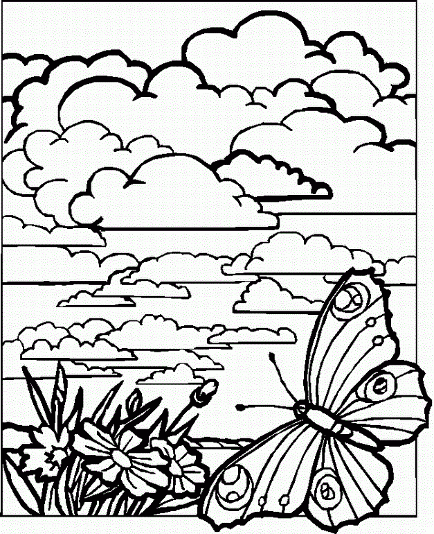 Landscape Coloring Pages