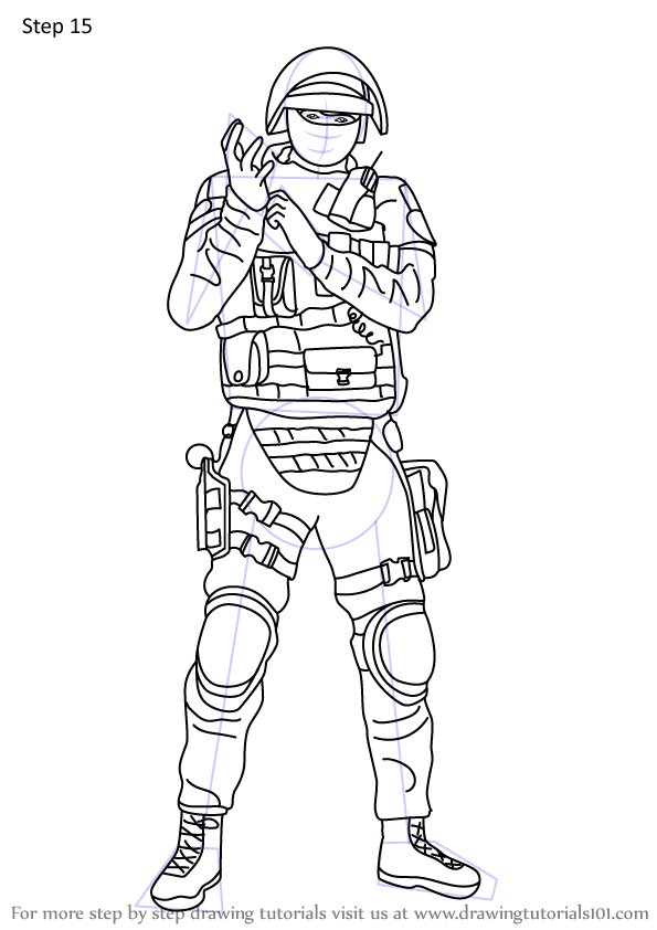 Learn How To Draw Doc From Rainbow Six Siege Rainbow Six 