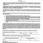 Liability Release Form Template Unique Printable Sample