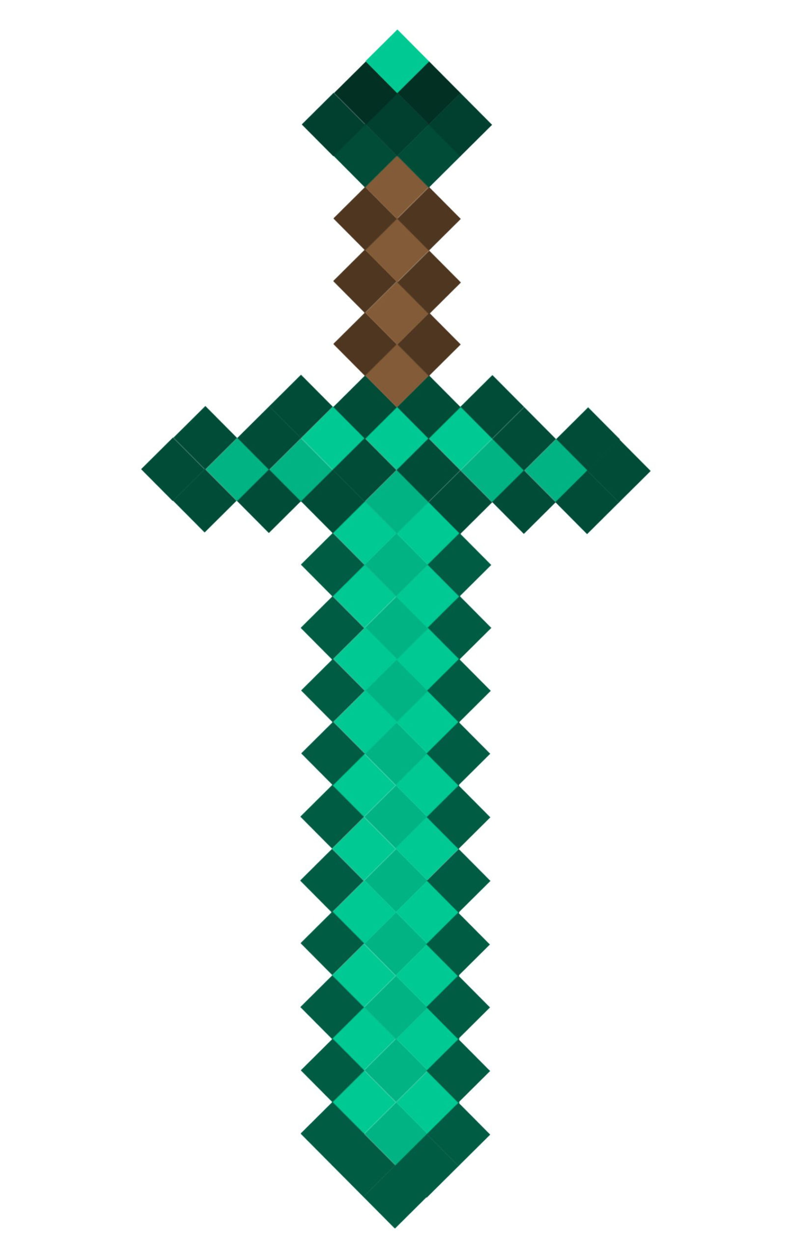 Minecraft Sword Coloring Pages Free Large Images 