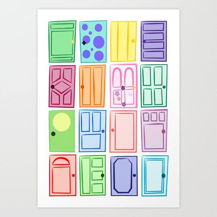 Monster s Inc Doors Art Print By An Luong X Small 