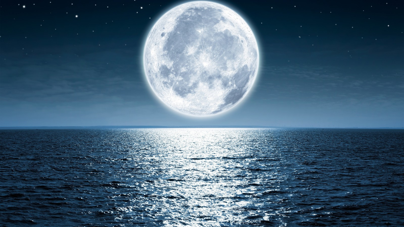 Moon Sea Night Beach 4K HD Wallpapers HD Wallpapers ID 