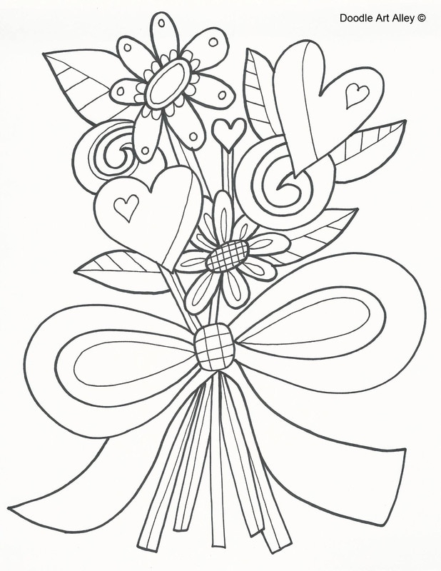 Mothers Day Coloring Pages DOODLE ART ALLEY