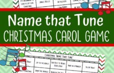 Name That Tune Christmas Carol Game Printable Views From