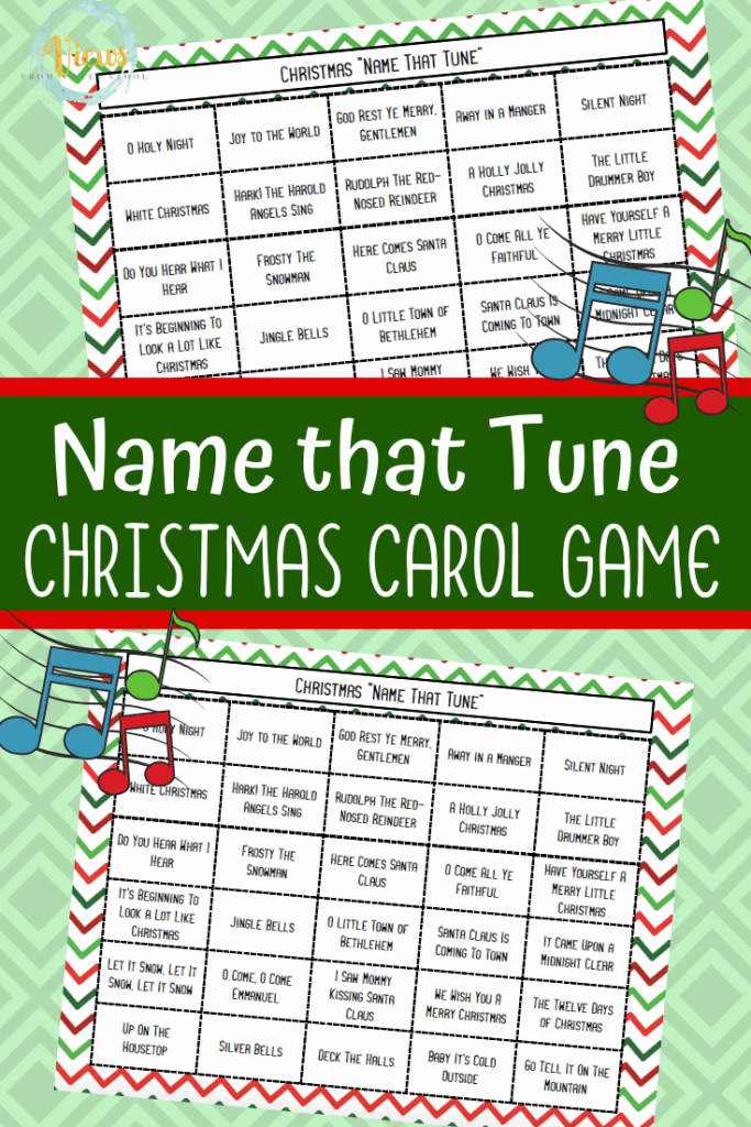 Name That Tune Christmas Carol Game Printable Views From 