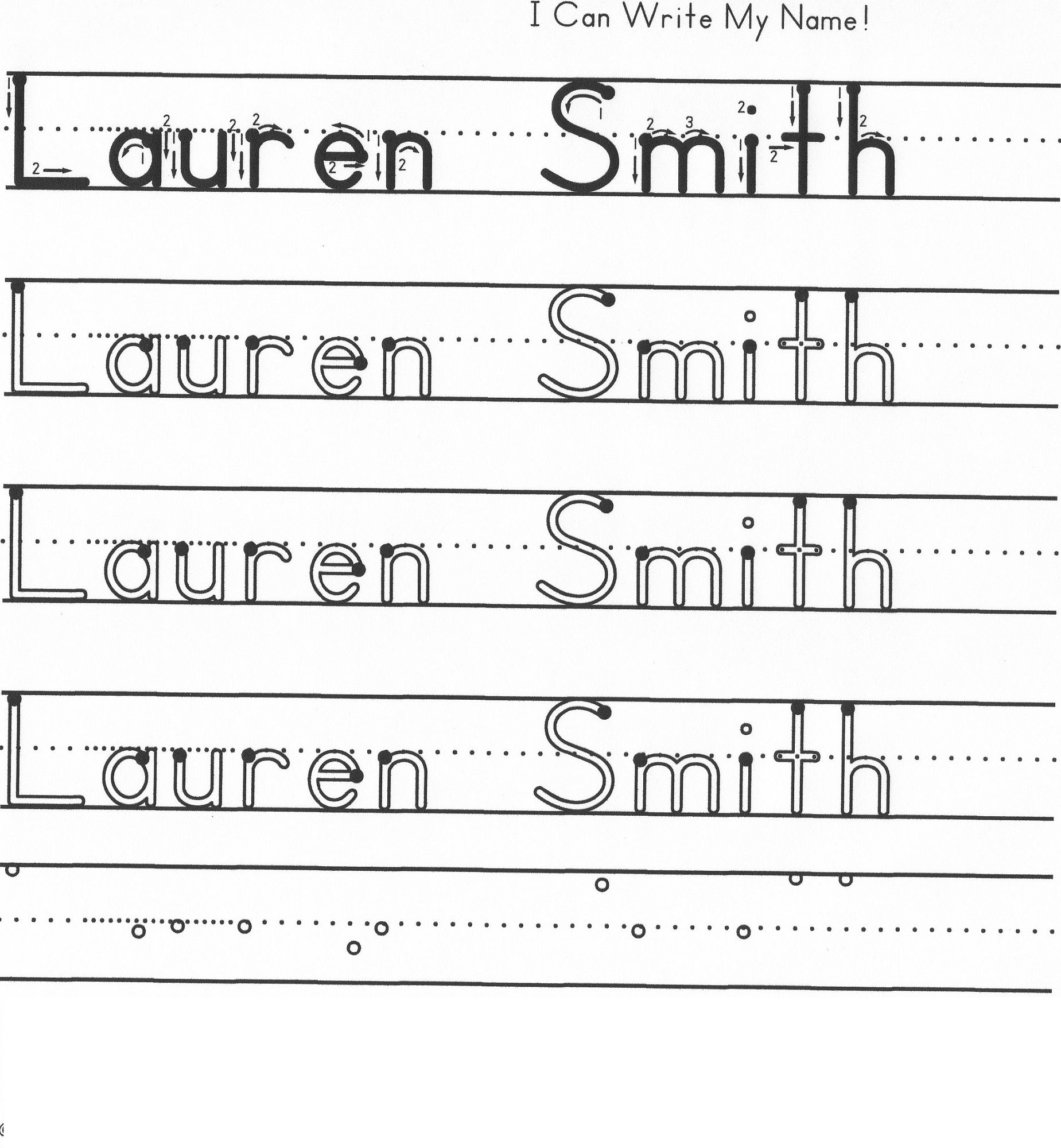 Name Tracing Worksheets For Printable Name Tracing 