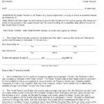 Ontario Canada Sublet Agreement Form Download Printable