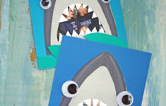 Paper Shark Mouth Picture Frame Kid Craft W free