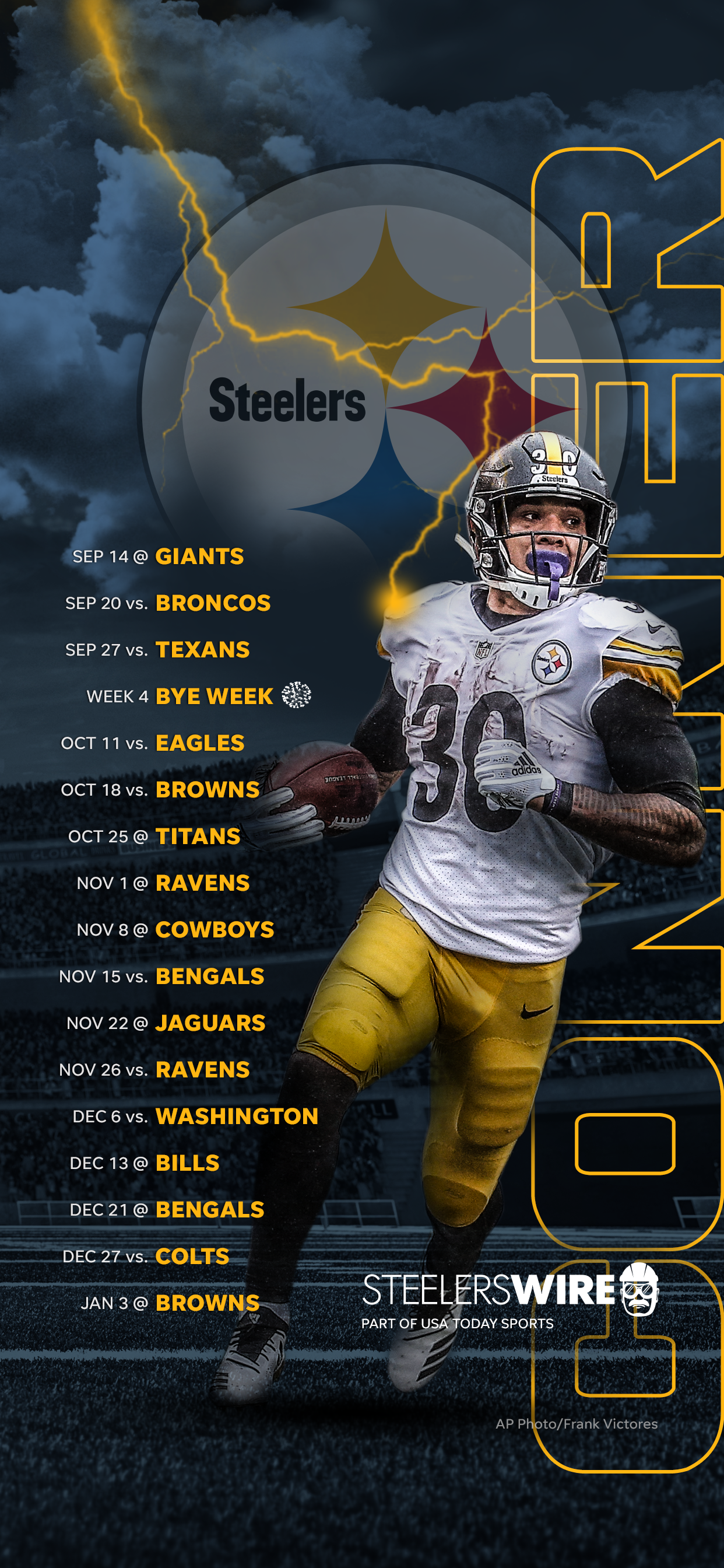 Pittsburgh Steelers 2020 Schedule Printable The 