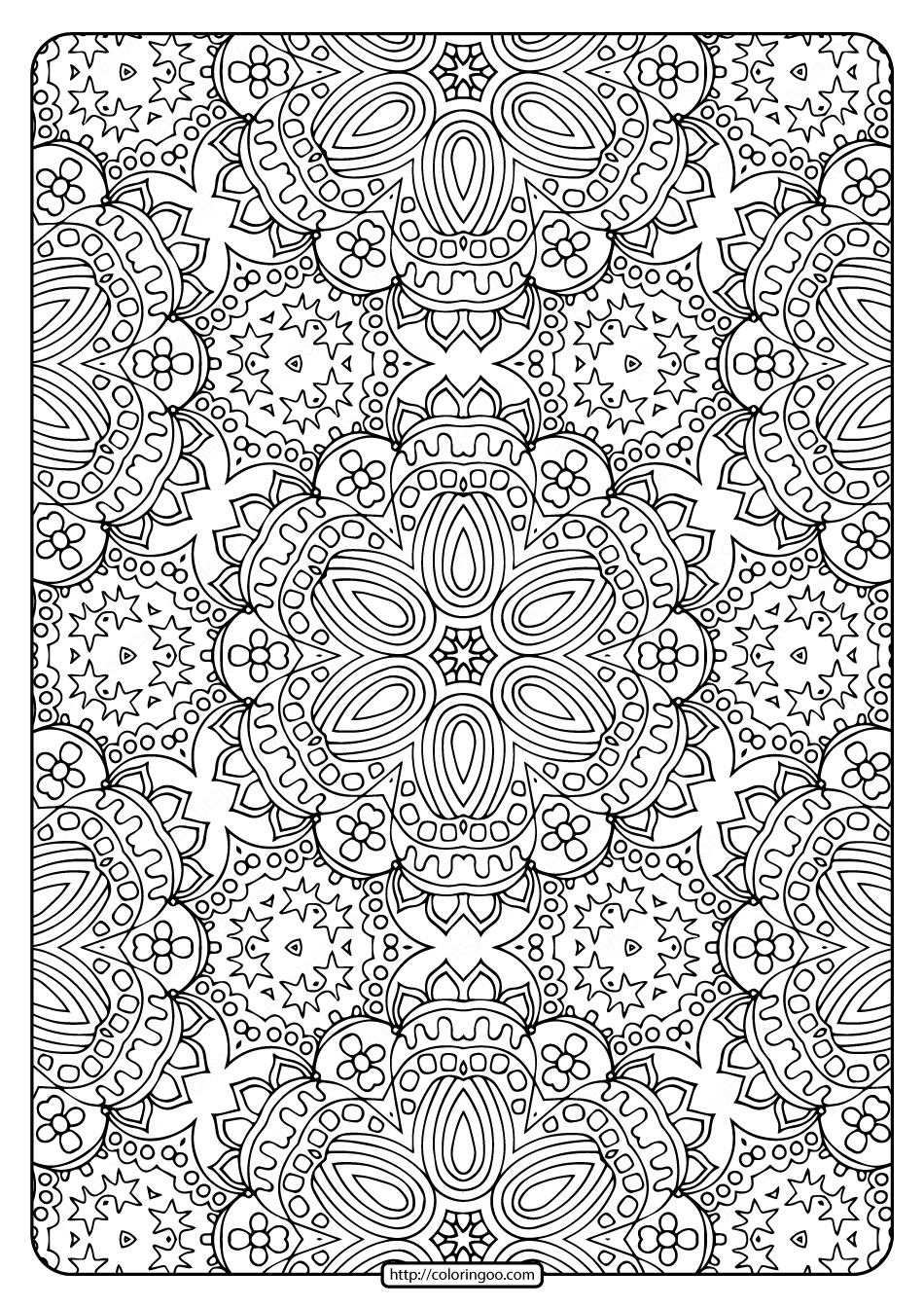 Printable Abstract Pattern Adult Coloring Pages 03