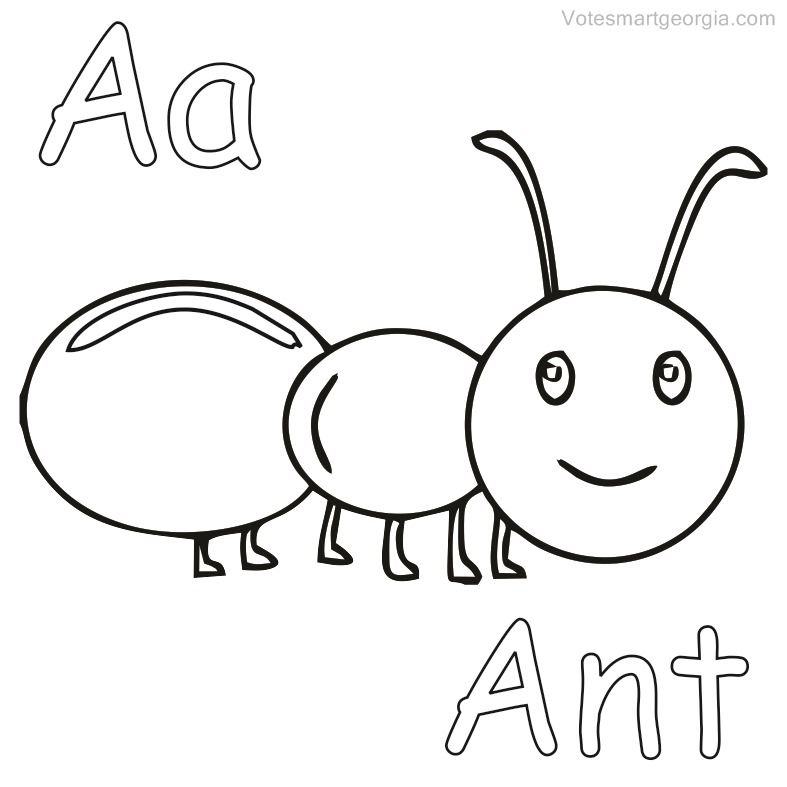 Printable Ant Coloring Pages PDF Coloringfolder 