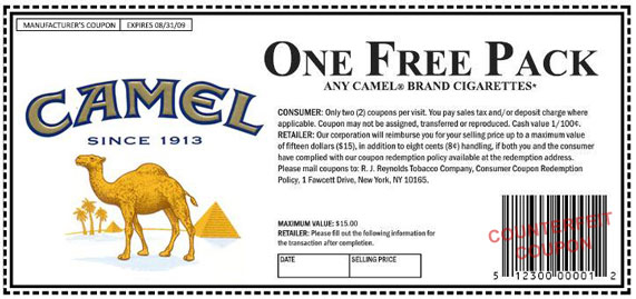 Printable Cigarette Coupons 2021 Free Camel Cigarette 