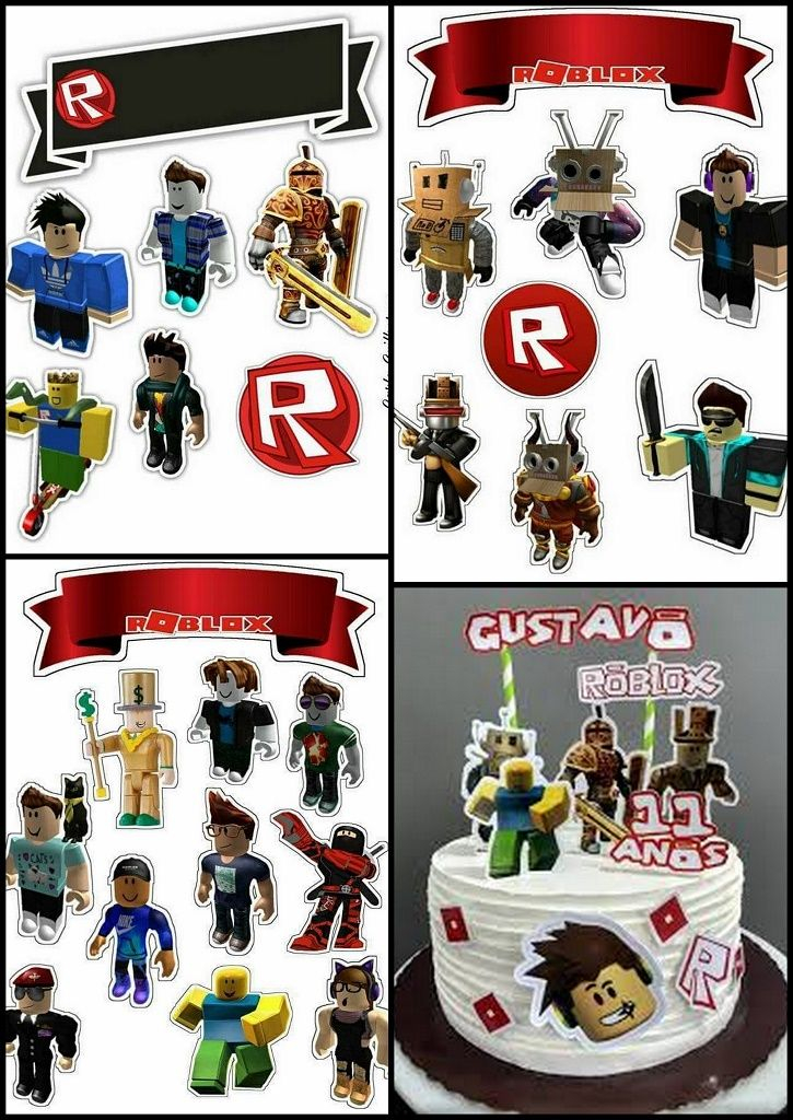 Roblox Free Printable Cake Toppers Oh My Fiesta For