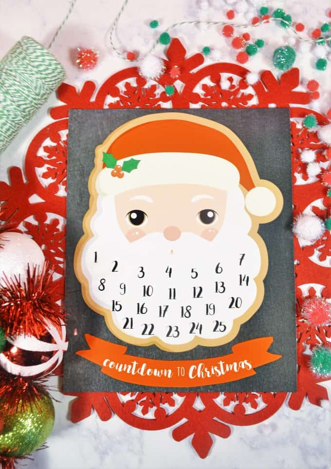 Santa Claus Printable Advent Calendar