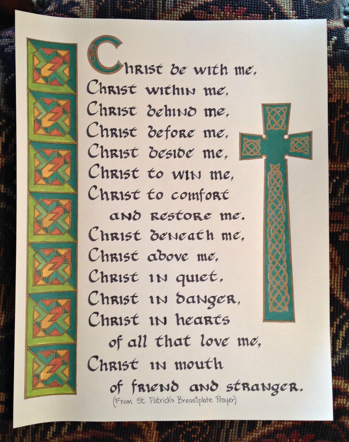 St Patrick S Breastplate Prayer | FreePrintableTM.com