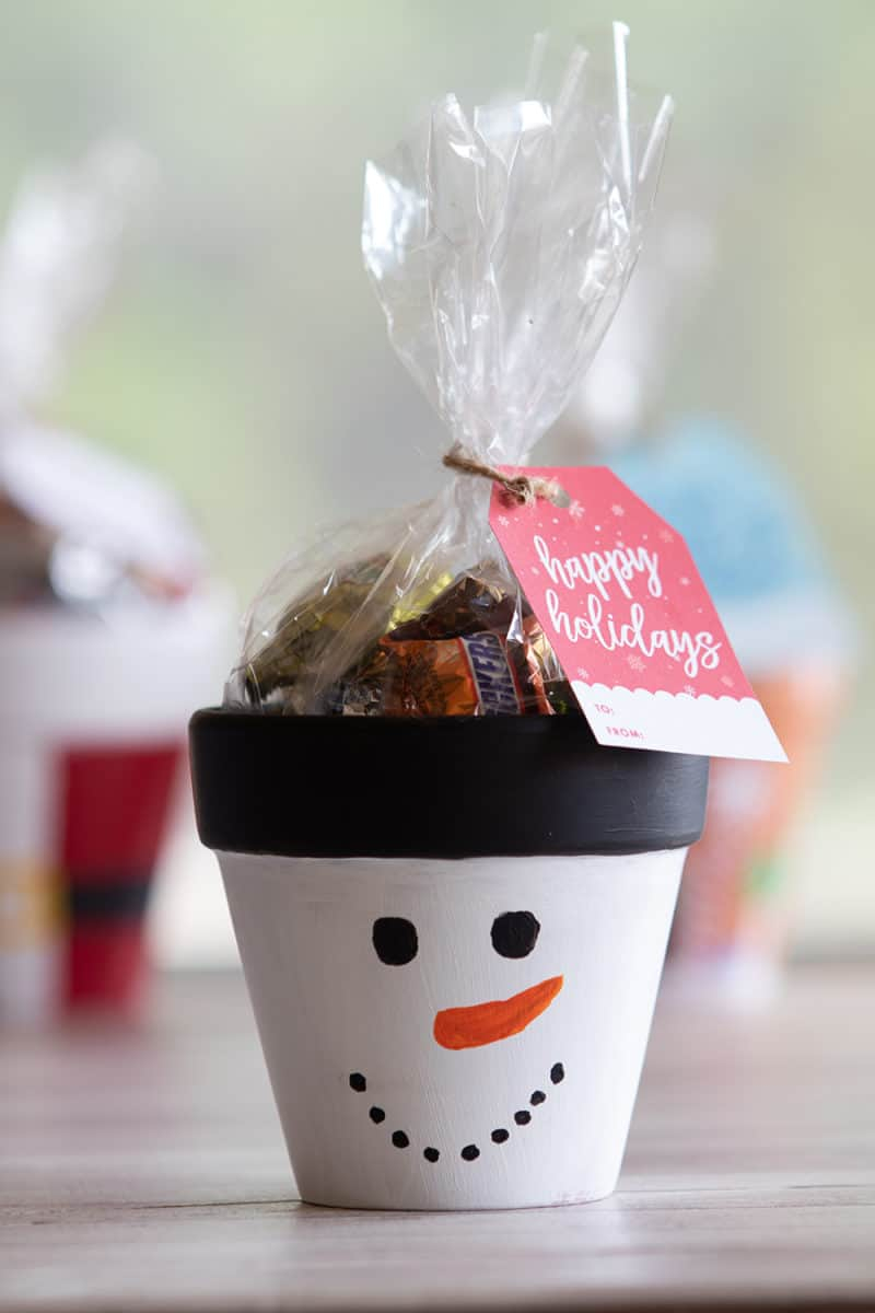 Terra Cotta Pot Christmas Crafts Santa Snowman