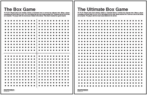 The Box Game Printable Paging Supermom