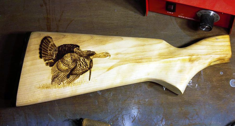 This Wood Burned Shotgun Stock Is A Thing Of Beauty