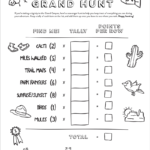 Vacation Activity Sheet The Grand Hunt Grand Canyon