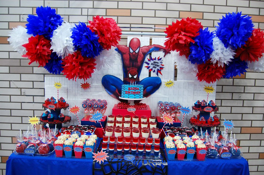 Xavi s The Amazing Spiderman Dessert Table Spectacular 