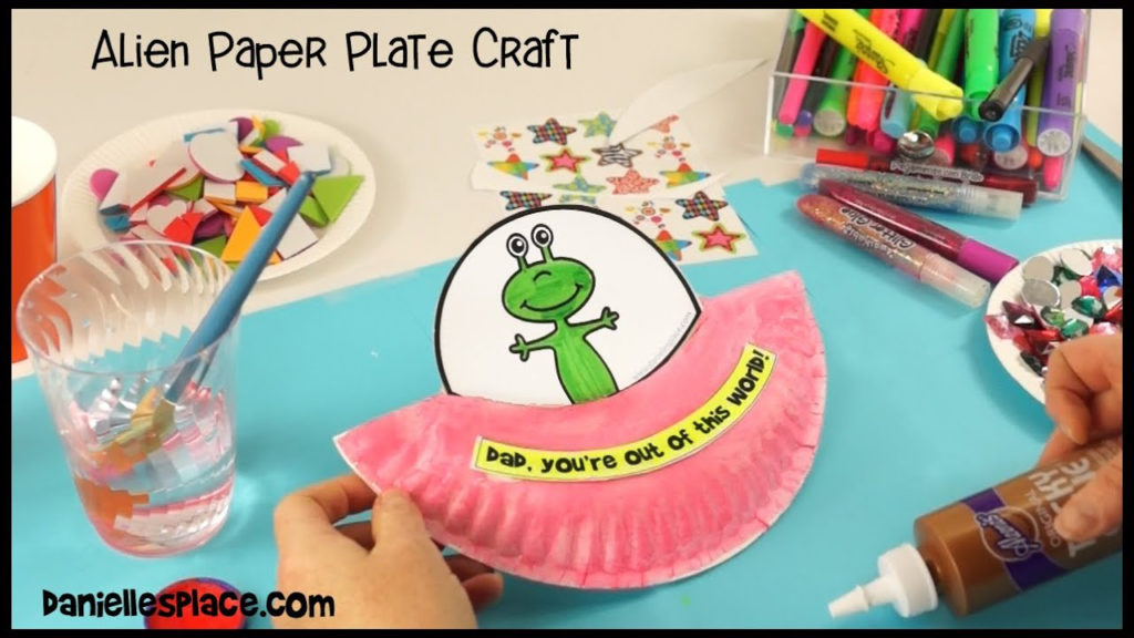 You Re Out Of This World Paper Plate Alien Craft YouTube