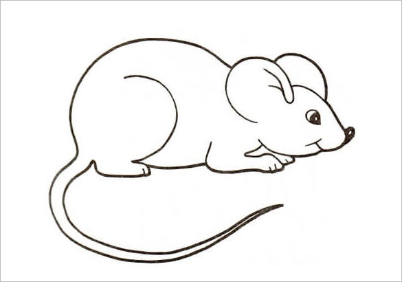 14 Mouse Templates Crafts Colouring Pages PDF JPG 