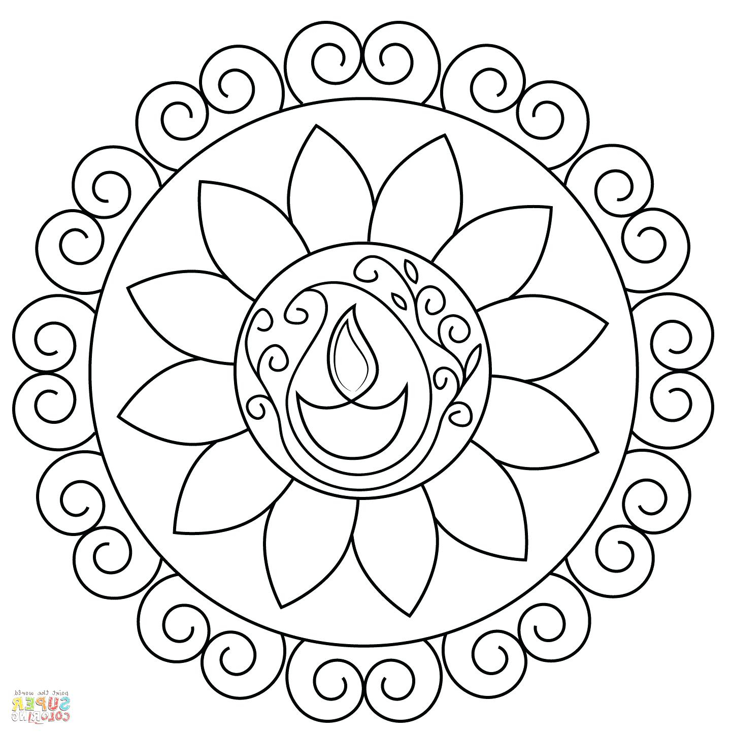 20 Diwali Rangoli Coloring Pages Printable Coloring Pages