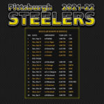 2021 2022 Pittsburgh Steelers Wallpaper Schedule