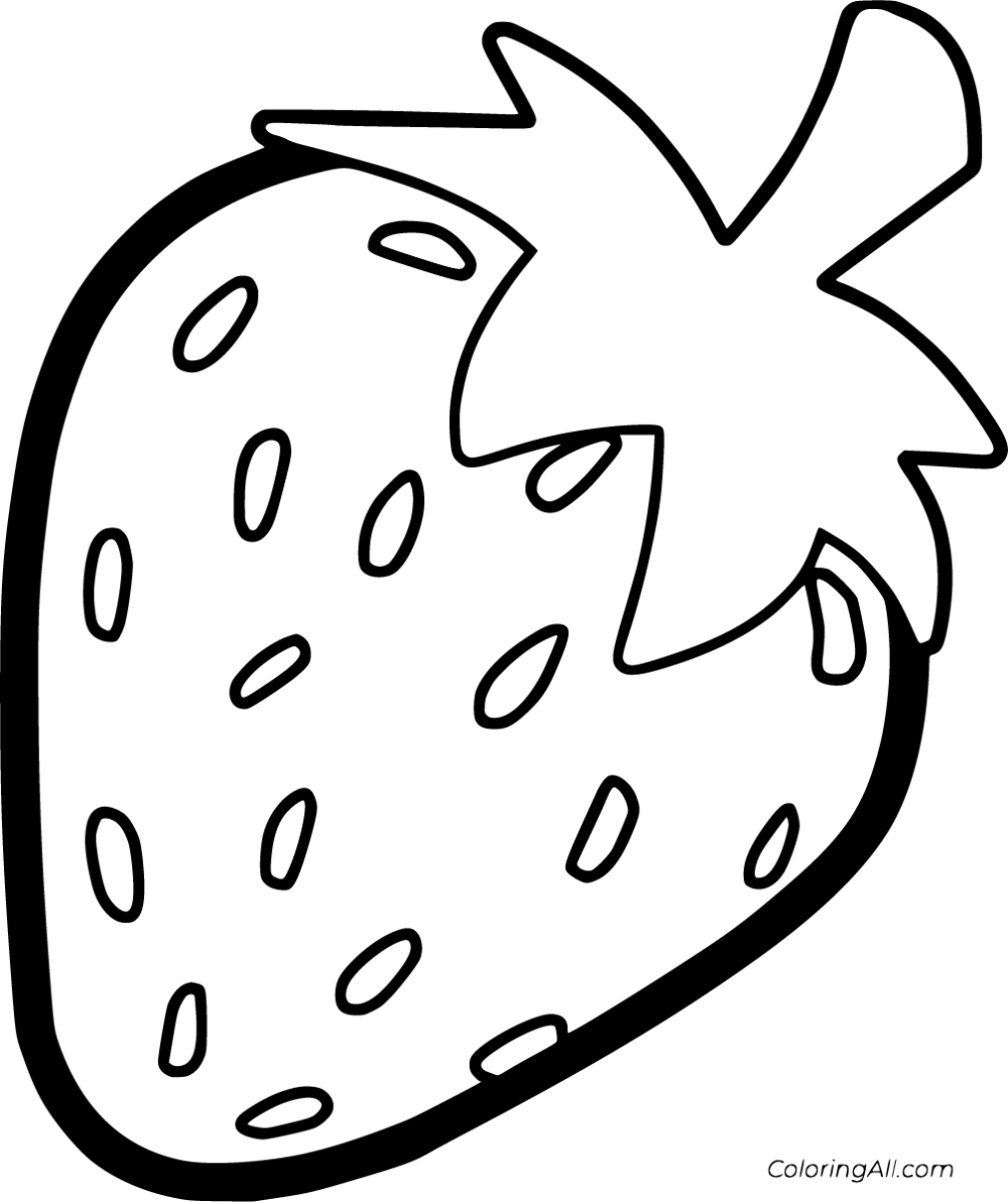 27 Free Printable Strawberry Coloring Pages In Vector 