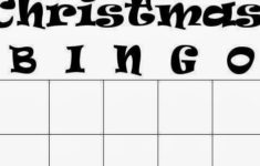 3 Blank Christmas Bingo Templates