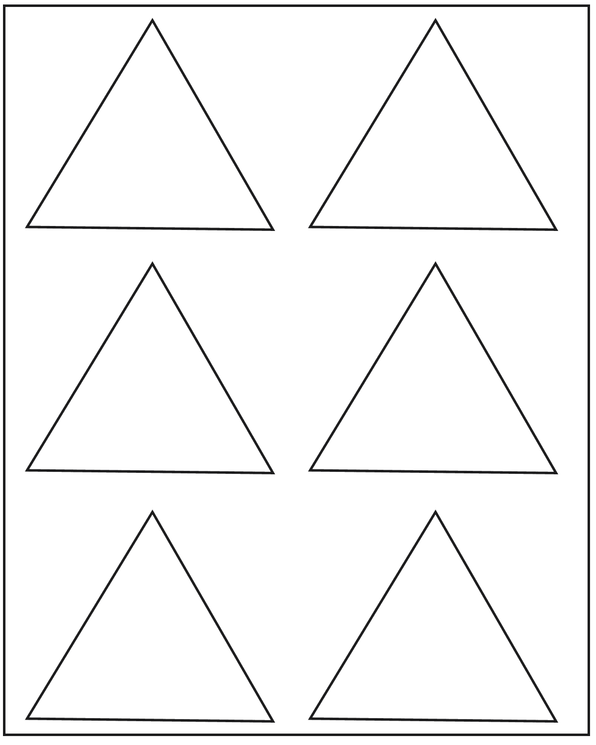 5 Free Printable Blank Triangle Template How To Wiki