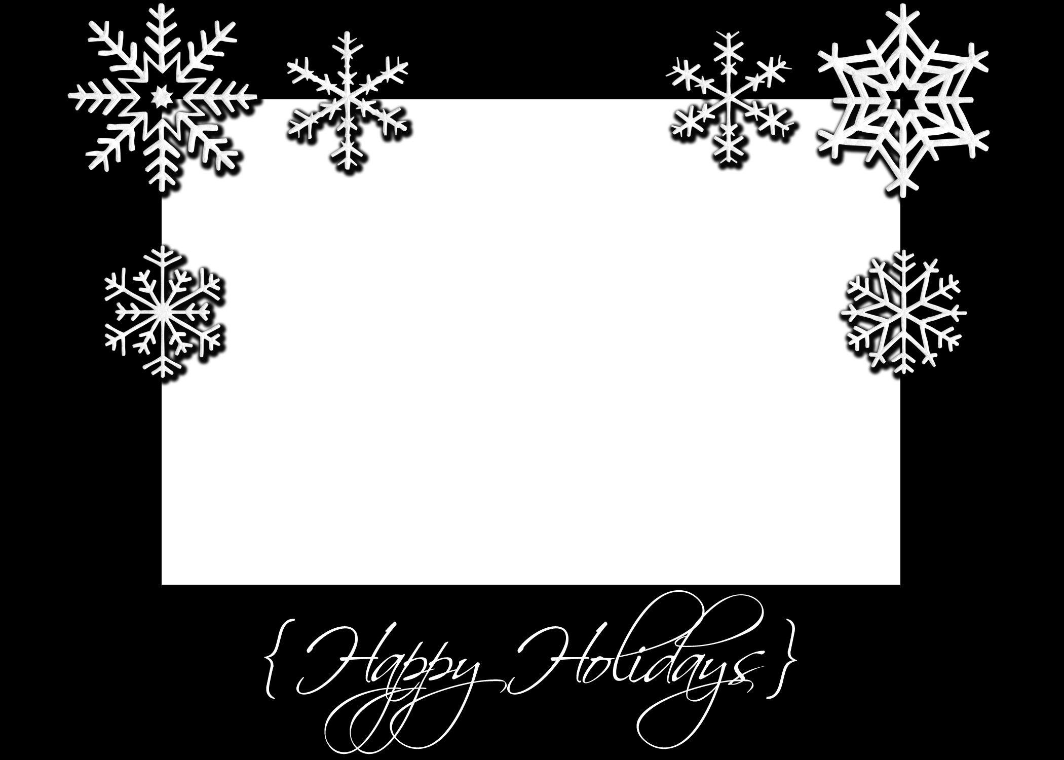 8 Best Printable Christmas Cards Black And White 