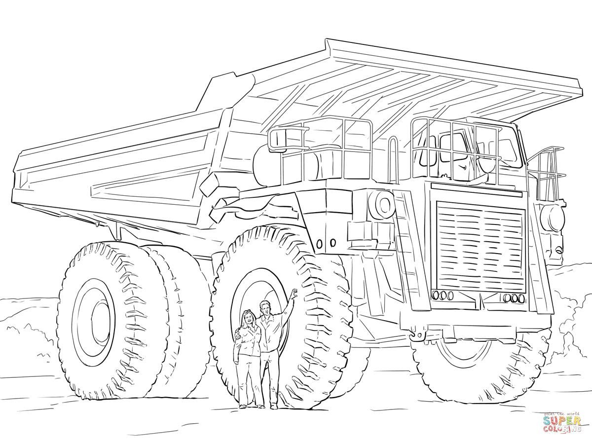 8 Coloring Page Dump Truck Truck Coloring Pages 