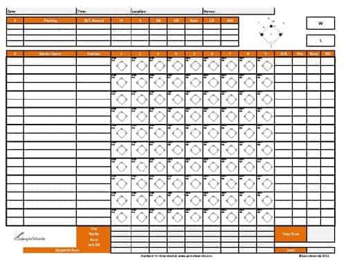 9 Baseball Score Sheet Templates Excel Templates