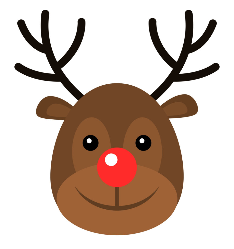 Printable Reindeer Face