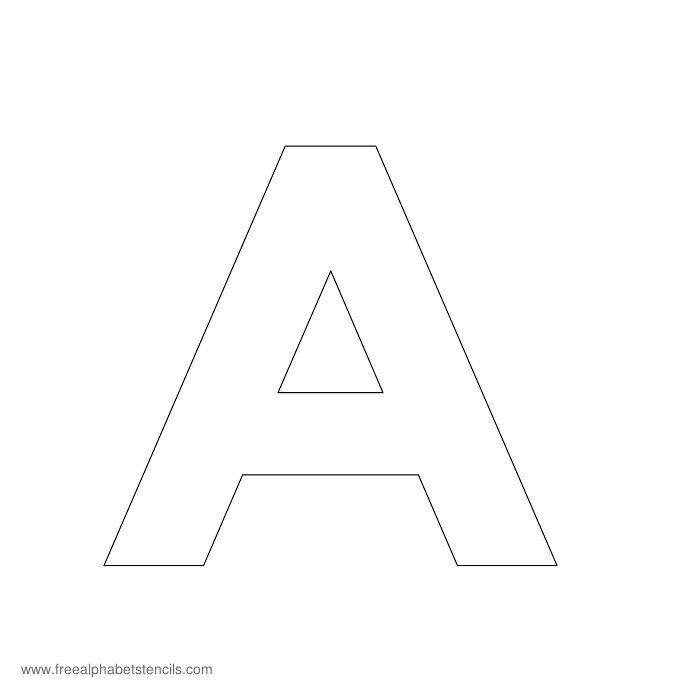 A Z Modern Sans Serif Alphabet Stencils For Walls