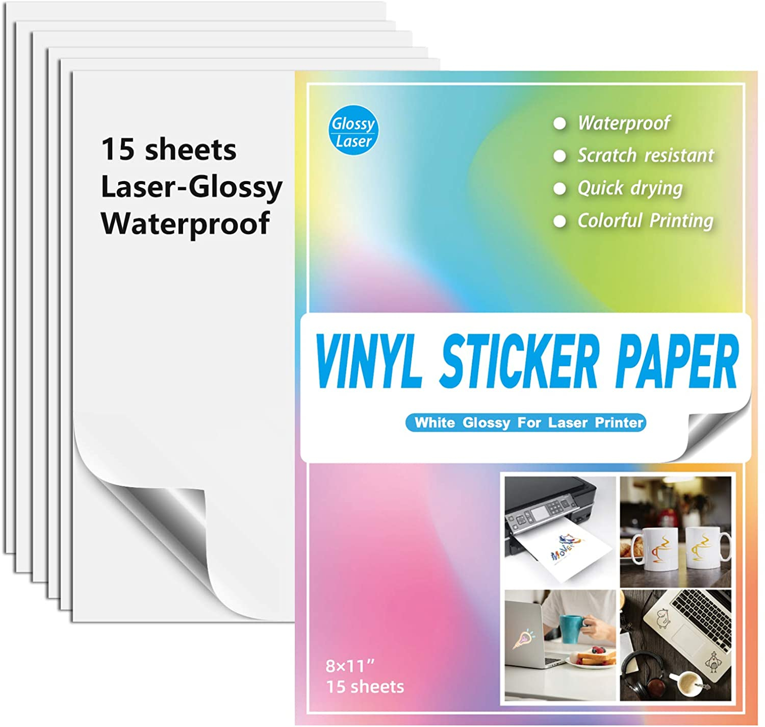Amazon Waterproof Printable Vinyl Sticker Paper For 