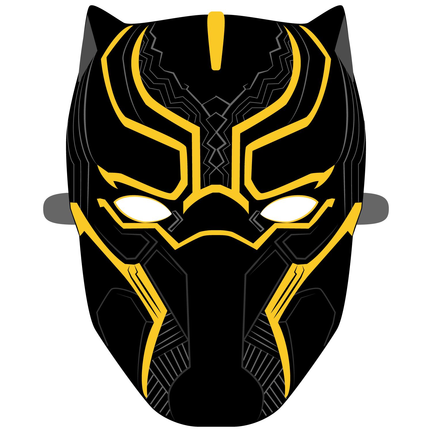 Black Panther Mask Template Free Printable Papercraft 