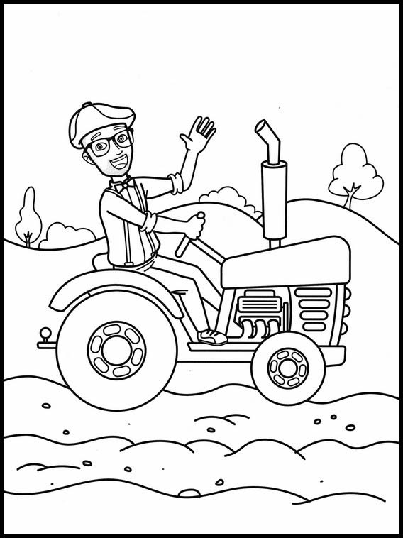 Blippi Free Printable Coloring Pages 45