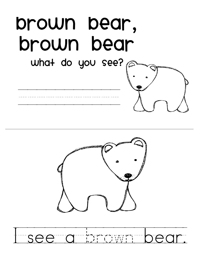 Brown Bear Color Book pdf Brown Bear Book Brown Bear