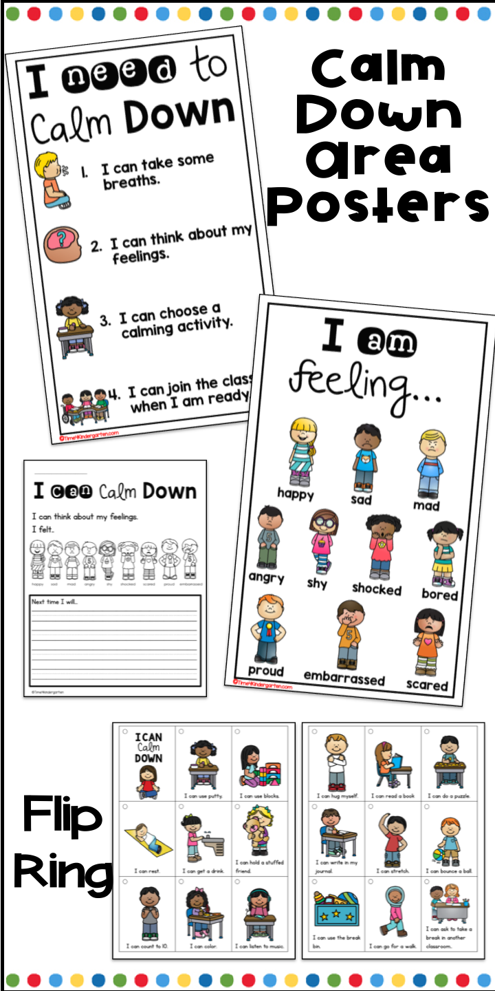 Calm Down Corner Social Emotional Learning Activities 