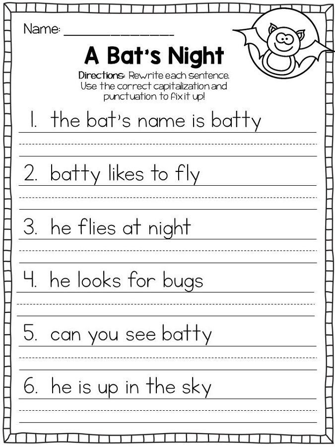 Capital Letters Worksheets First Grade Capital Letters 