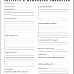 Character Interview A Worksheet For Beginners Writers