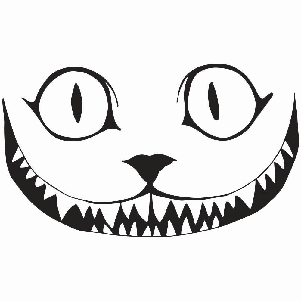 Cheshire Cat Outline Google Search Cat Tattoo Designs 