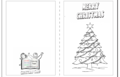 Christmas Card Coloring Pages Free Coloring Home