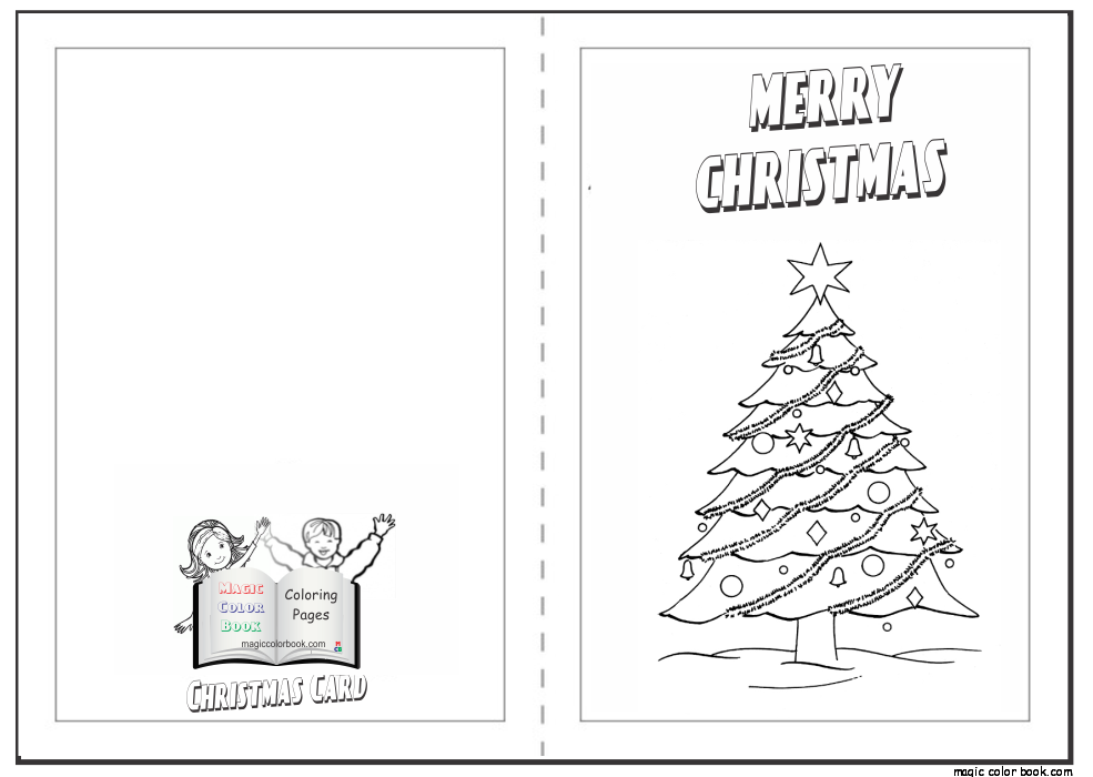 Christmas Card Coloring Pages Free Coloring Home